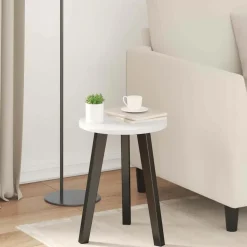 vidaXL Plateau de table Blanc brillant 30 x 30 x 1,5 cm