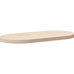 vidaXL Plateau de table 60x30x2,5 cm Bois massif Pin Ovale