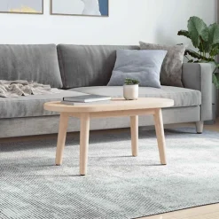 vidaXL Plateau de table 60x30x2,5 cm Bois massif Pin Ovale