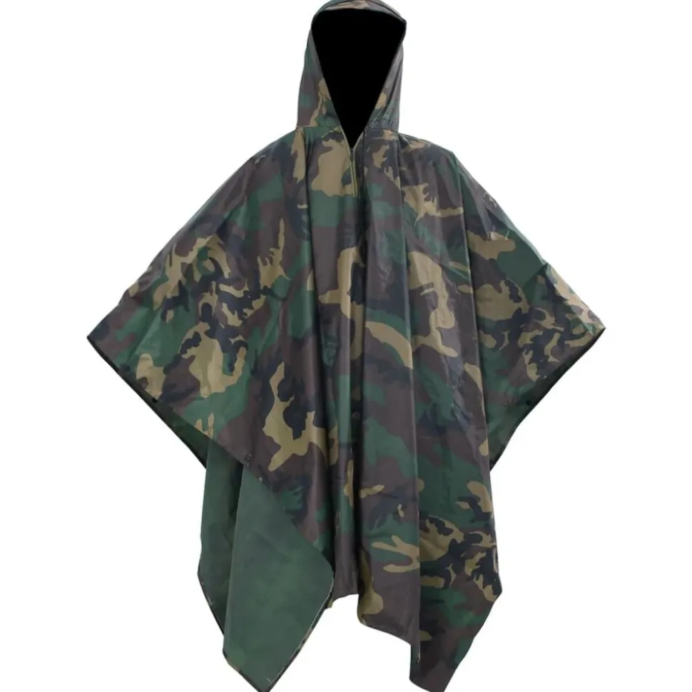 vidaXL Poncho de pluie imperméable pour camping/randonnée Camouflage