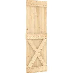vidaXL Porte NARVIK Naturel 70 x 210 cm Bois de pin massif