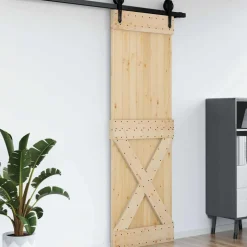 vidaXL Porte NARVIK Naturel 70 x 210 cm Bois de pin massif