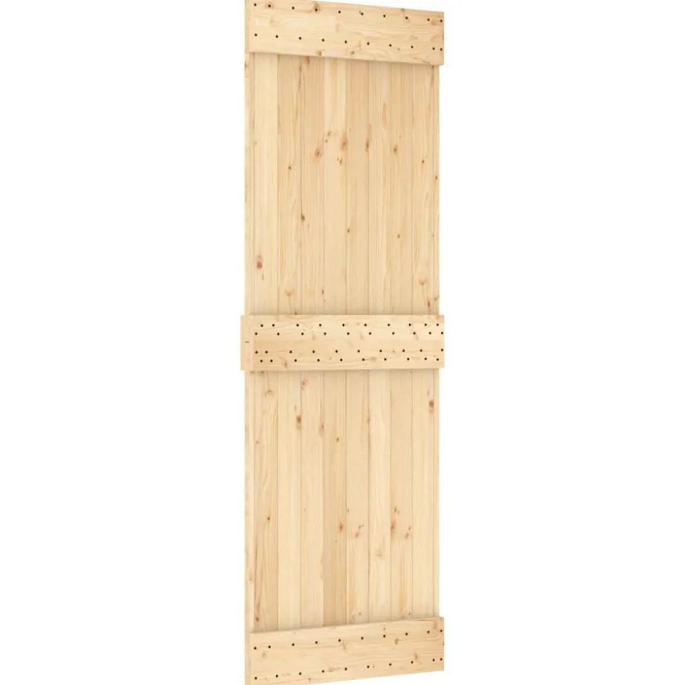 vidaXL Porte NARVIK Naturel 70 x 210 cm Bois de pin massif