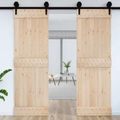 vidaXL Porte NARVIK Naturel 70 x 210 cm Bois de pin massif