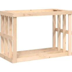 vidaXL Porte-bûches d’extérieur 108x52x74 cm Bois massif de pin
