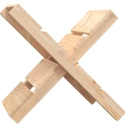 vidaXL Porte-bûches 47x39,5x48 cm Bois massif de pin