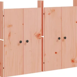 vidaXL Portes de cuisine d'extérieur MEPPEL 2 pcs bois massif douglas