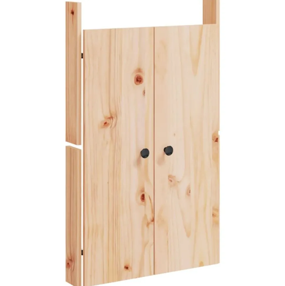 vidaXL Portes de cuisine d'extérieur MEPPEL 2pcs 50x9x82cm bois de pin massif