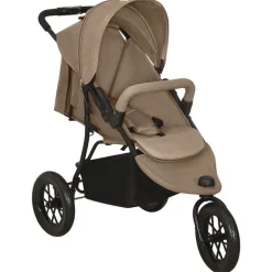 vidaXL Poussette pour bébé Taupe Acier