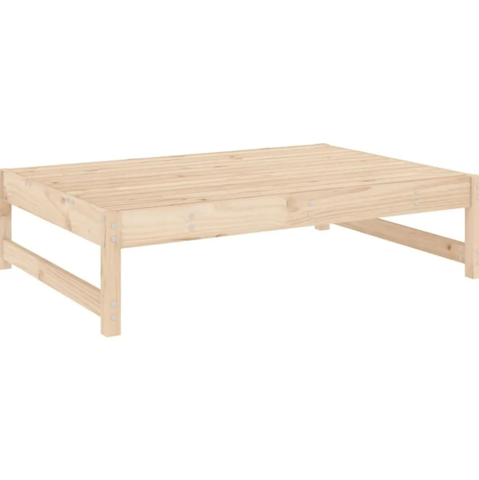 vidaXL Repose-pied de jardin 120x80 cm bois de pin massif