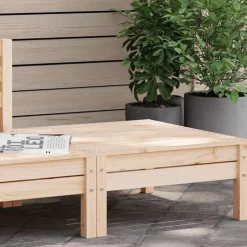 vidaXL Repose-pied de jardin bois de pin massif