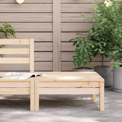 vidaXL Repose-pied de jardin bois de pin massif