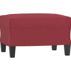 vidaXL Repose-pied Rouge bordeaux 60x50x41 cm Similicuir