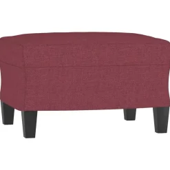 vidaXL Repose-pied Rouge bordeaux 60x50x41 cm Tissu