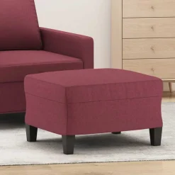 vidaXL Repose-pied Rouge bordeaux 60x50x41 cm Tissu