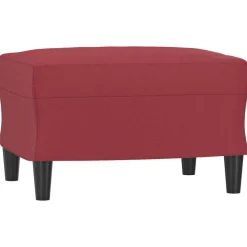 vidaXL Repose-pied Rouge bordeaux 60x50x41 cm Similicuir