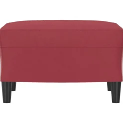 vidaXL Repose-pied Rouge bordeaux 60x50x41 cm Similicuir