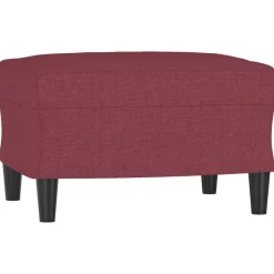 vidaXL Repose-pied Rouge bordeaux 60x50x41 cm Tissu