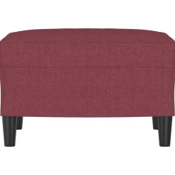 vidaXL Repose-pied Rouge bordeaux 60x50x41 cm Tissu