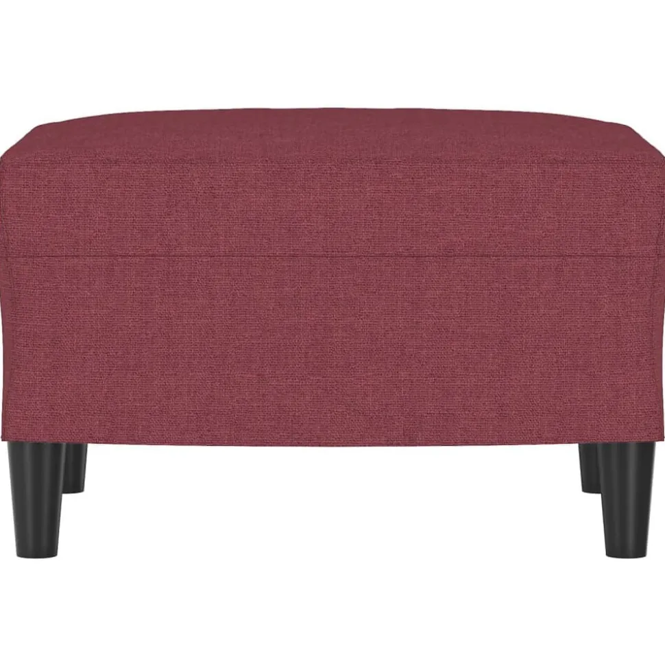 vidaXL Repose-pied Rouge bordeaux 60x50x41 cm Tissu