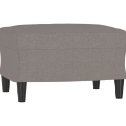 vidaXL Repose-pied Taupe 60x50x41 cm Tissu