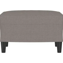vidaXL Repose-pied Taupe 60x50x41 cm Tissu