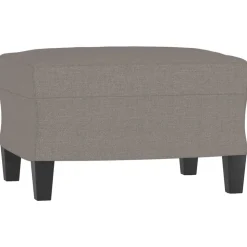 vidaXL Repose-pied Taupe 60x50x41 cm Tissu