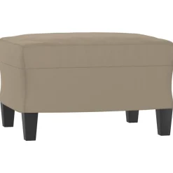 vidaXL Repose-pied Taupe 60x50x41 cm Tissu microfibre