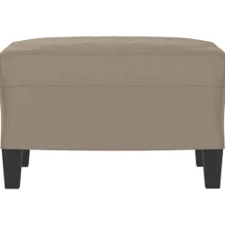 vidaXL Repose-pied Taupe 60x50x41 cm Tissu microfibre