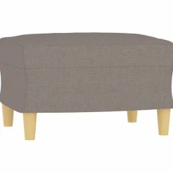 vidaXL Repose-pied Taupe 60x50x41 cm Tissu