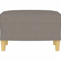 vidaXL Repose-pied Taupe 60x50x41 cm Tissu