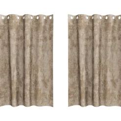 vidaXL Rideaux en velours 2 pcs Champagne 175 x 140 cm Velours
