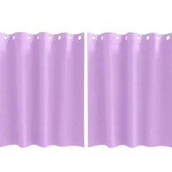 vidaXL Rideaux occultants avec anneaux 2 pcs Violet 140 x 140 cm