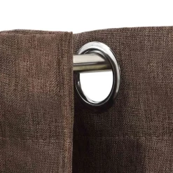 vidaXL Rideaux occultants Aspect lin avec œillets 2pcs Taupe 140x175cm