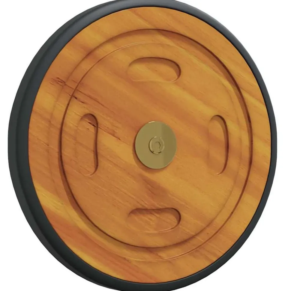 vidaXL Roues Espace avec roue 2 pcs Marron 20.5 x 20.5 x 2 cm