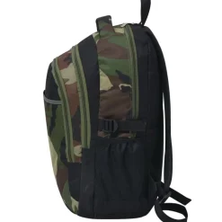 vidaXL Sac à dos d'école 40 L noir et camouflage