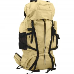 vidaXL Sac à dos de randonnée kaki 60 L tissu oxford