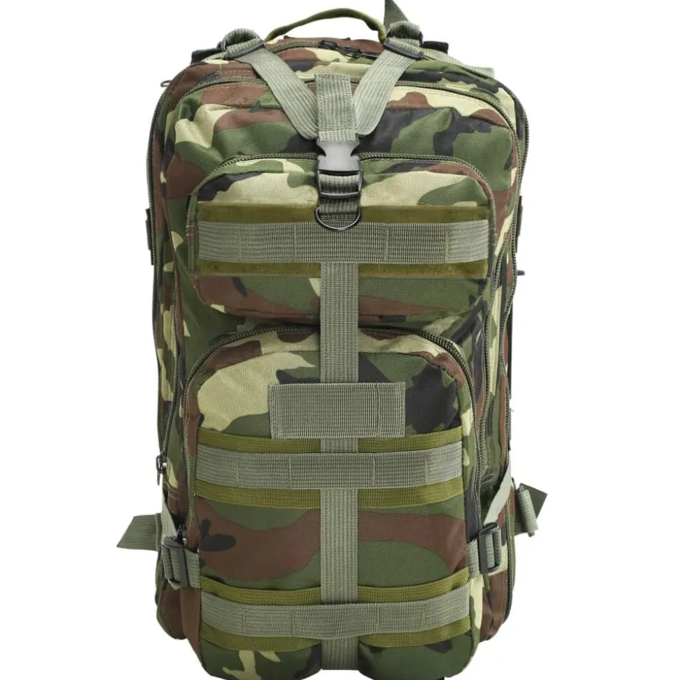 vidaXL Sac à dos en style d'armée 50 L Camouflage