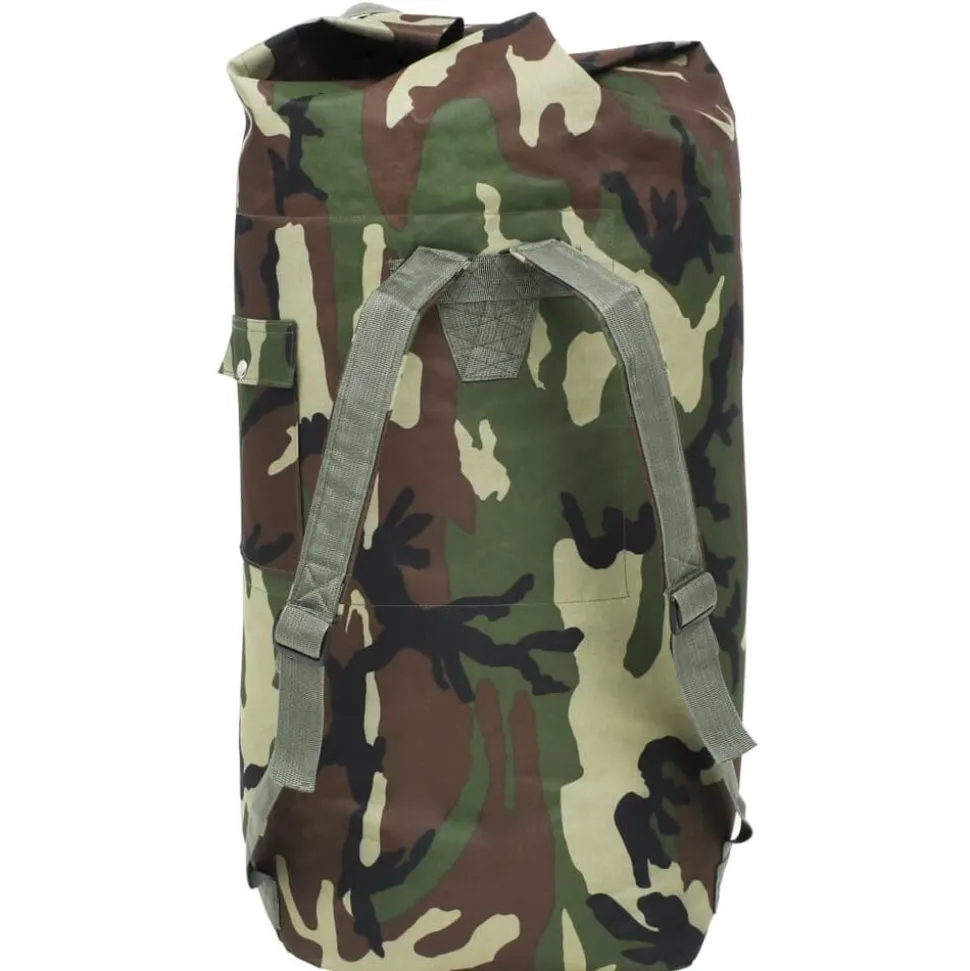 vidaXL Sac de sport en style militaire 85 L Camouflage