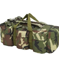 vidaXL Sac de sport en style militaire 3-en-1 45 L Camouflage