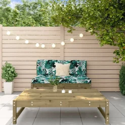 vidaXL Salon de jardin 2 pcs bois de pin imprégné