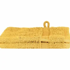 vidaXL Serviette Invité SOLUND 2 pcs Doré 15 x 21 cm 550 gsm