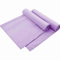 vidaXL Serviettes de chaise d'extérieur 2 pcs Violet 130 x 60 cm