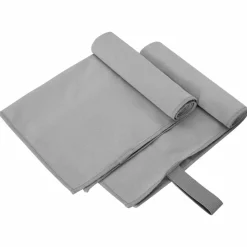 vidaXL Serviettes de sport 2 pcs Gris foncé 50 x 30 cm