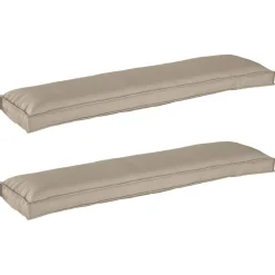 vidaXL Set de coussins de palette 2 pcs Taupe 150 x 40 x 8 cm