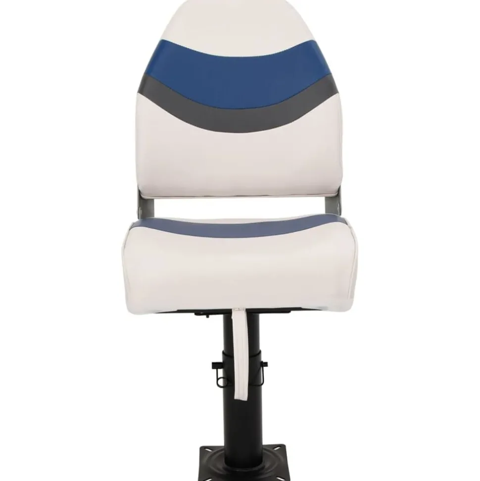 vidaXL Siège de bateau avec piédestal hauteur réglable pivotant à 360°