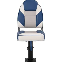 vidaXL Siège de bateau avec piédestal hauteur réglable pivotant à 360°