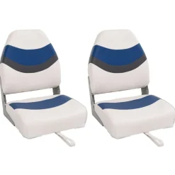vidaXL Sièges de bateau pliables lot de 2 à dossier haut 44x38x55 cm