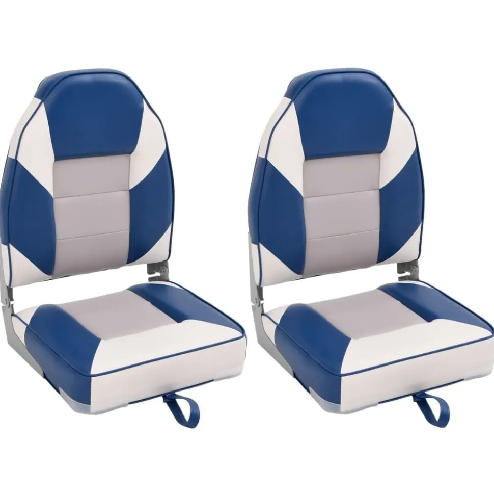 vidaXL Sièges de bateau pliables lot de 2 à dossier haut 39x43x58 cm