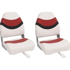 vidaXL Sièges de bateau pliables lot de 2 à dossier haut 44x38x55 cm